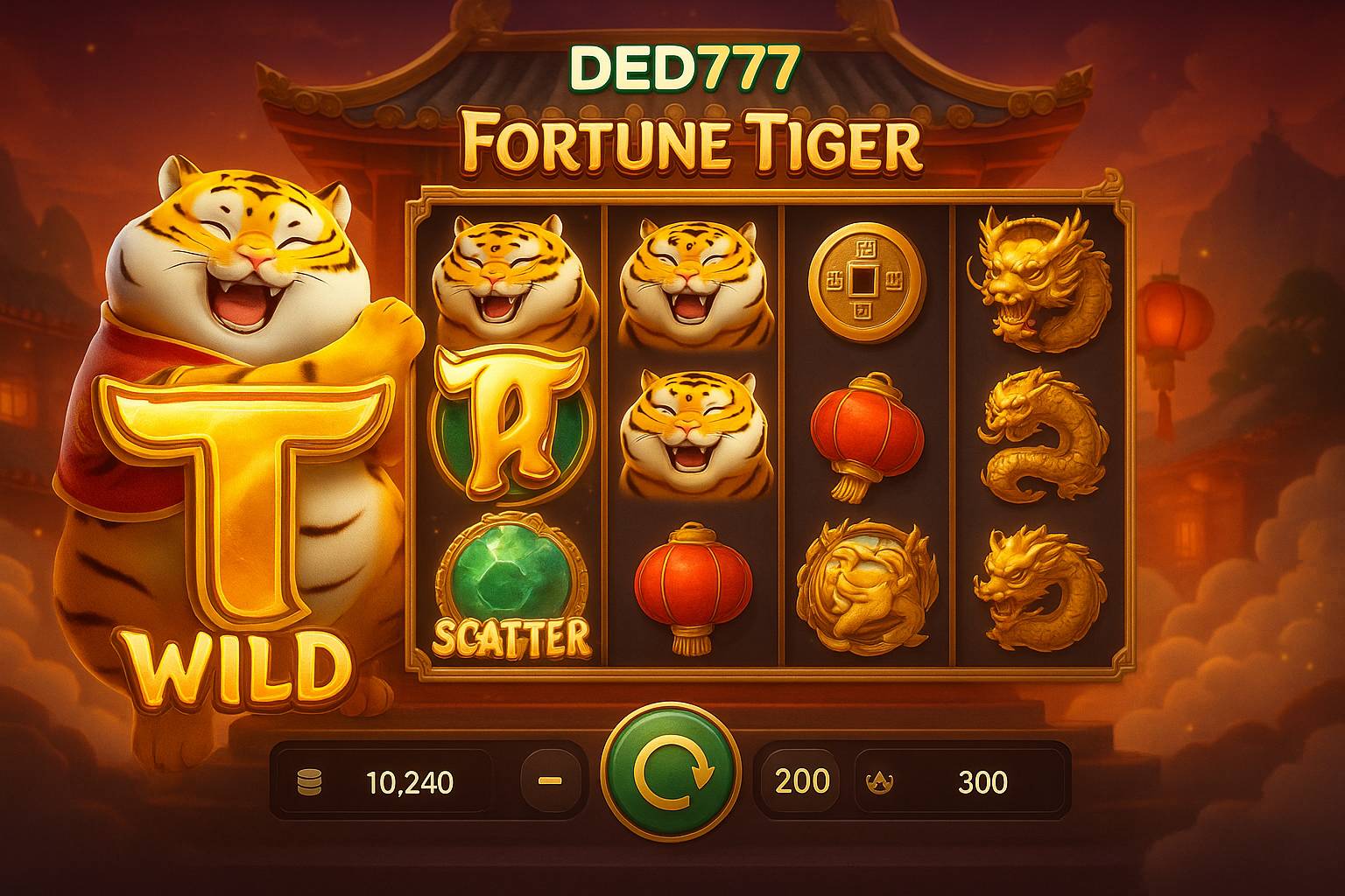 Fortune Tiger é um jogo imperdível no DED777 Casino