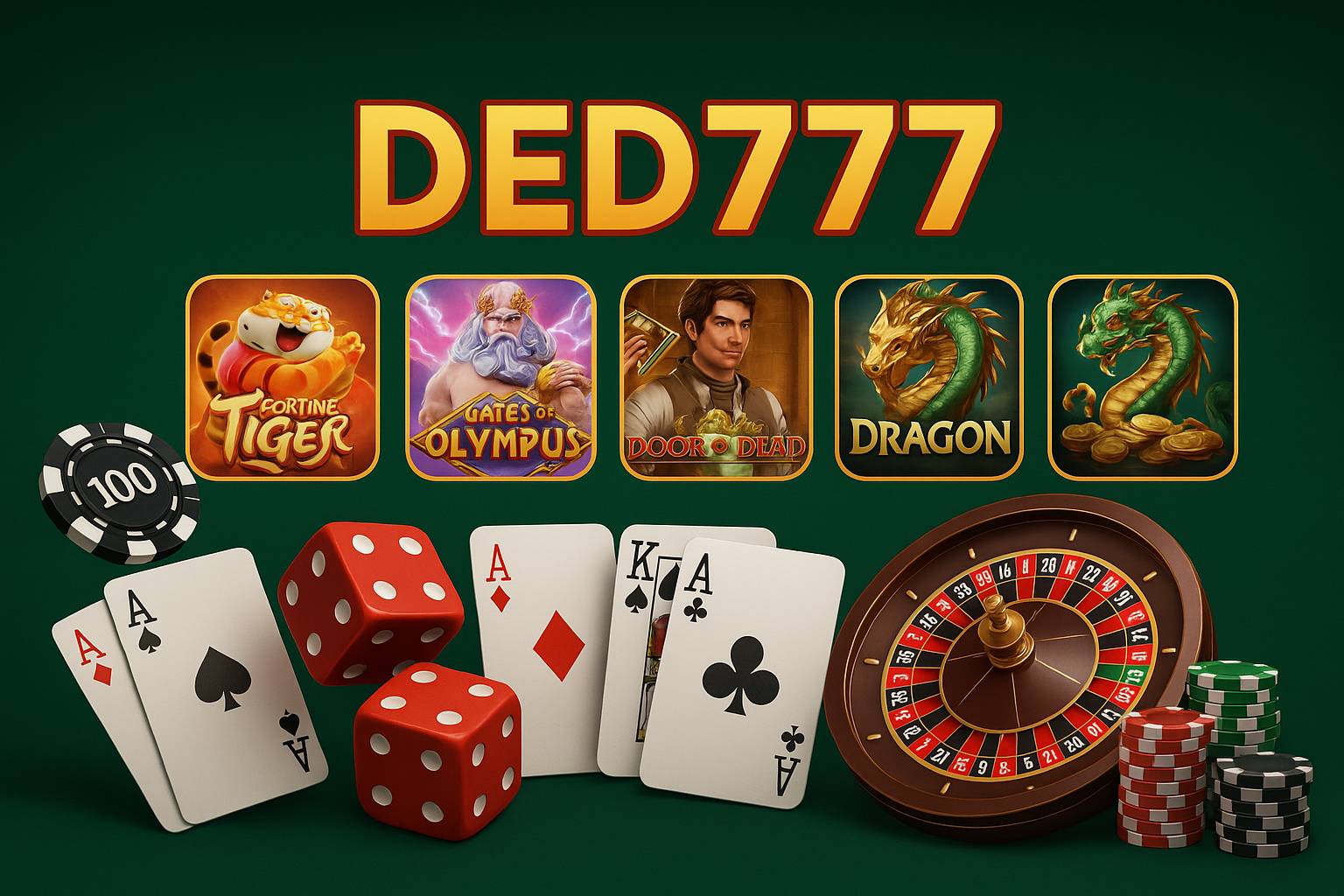Jogos de cassino online DED777